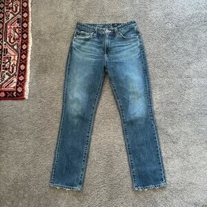 AG The Isabelle High Rise Crop Straight Jeans